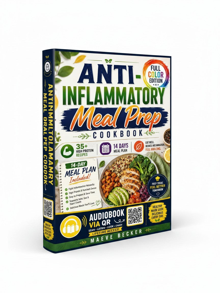 Anti-Inflammatory Meal Prep Cookbook: 35+ Delicious High-Protein Recipes, 14-Day Meal Plan & Gut Health Support for Healthy Weight Loss by Maeve Becker