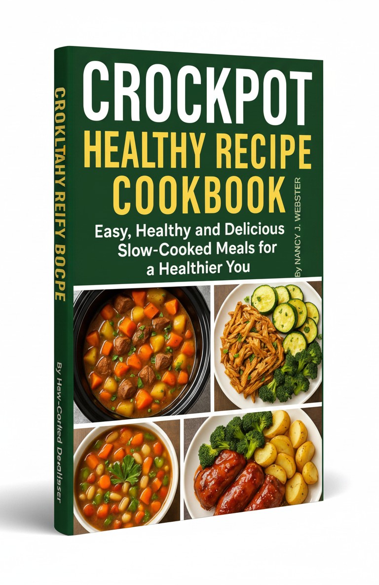 CROCKPOT HEALTHY RECIPE COOKBOOK 2025: Easy, Healthy and Delicious Slow-cooked meals for a healthier you by Nancy J. Webster