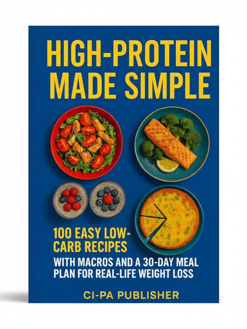 High‑Protein Made Simple: 100 Easy Low‑Carb Recipes with Macros and a 30‑Day Meal Plan for Real‑Life Weight Loss by CI-PA PUBLISHER