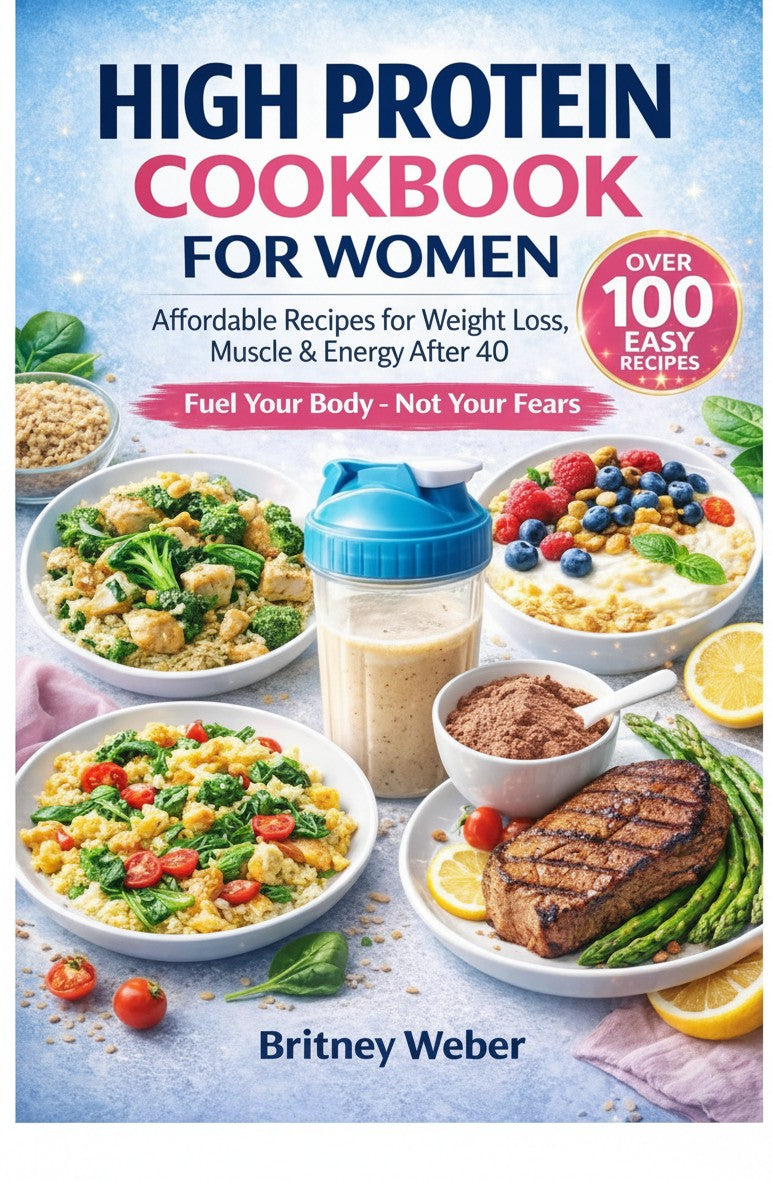 High Protein Cookbook for Women: Affordable Recipes for Weight Loss, Muscle & Energy After 40 by Britney Weber