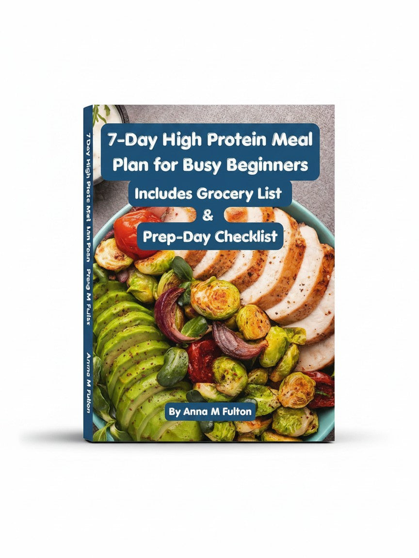 7-Day High-Protein Meal Plan for Busy Beginners: Includes Grocery List & Prep-Day Checklist by Anna M Fulton