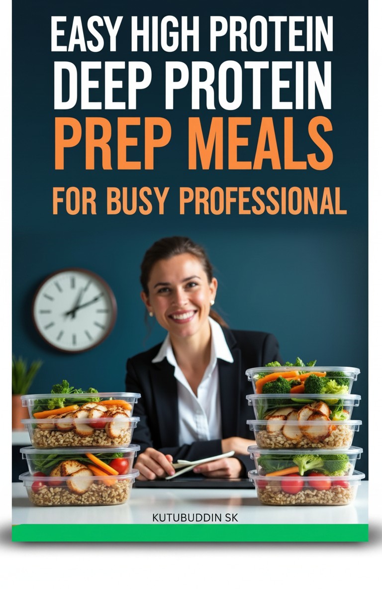 Easy High Protein Deep Protin Prep Meals for Busy Professionals: Master High-Protein Weekly Meal Prep: Complete System for Peak Energy, Focus & Performance in 90 Minutes by Kutubuddin Sk