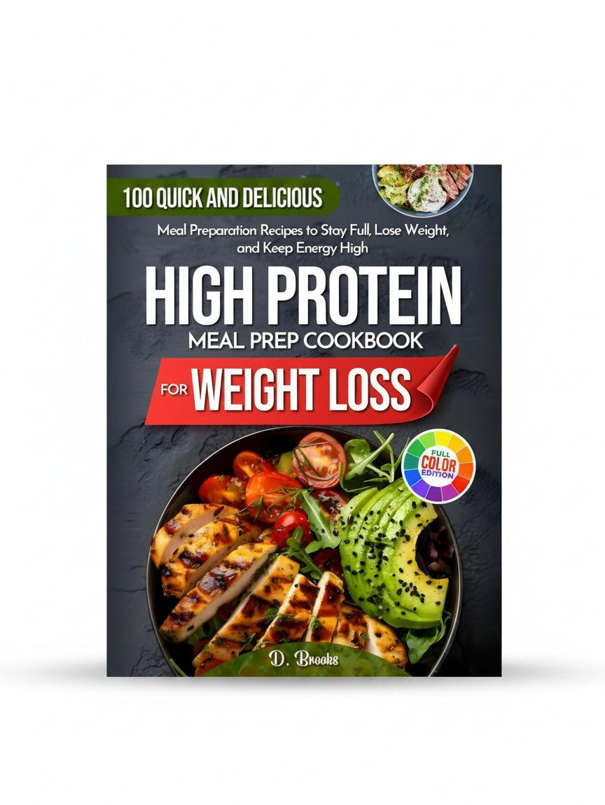 High Protein Meal Prep Cookbook for Weight Loss: 100 Quick and Delicious Meal Preparation Recipes to Stay Full, Lose Weight, and Keep Energy High by D. Brooks