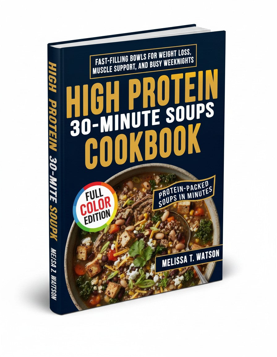 High Protein 30-Minute Soups Cookbook: Fast-filling Bowls for Weight Loss, Muscle Support, and Busy Weeknights by Melissa T. Watson
