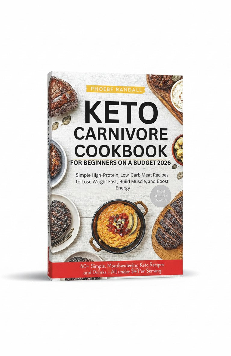 Keto Carnivore Cookbook for Beginners on a Budget 2026: Simple High-Protein, Low-Carb Meat Recipes to Lose Weight Fast, Build Muscle, and Boost Energy by Phoebe Randall