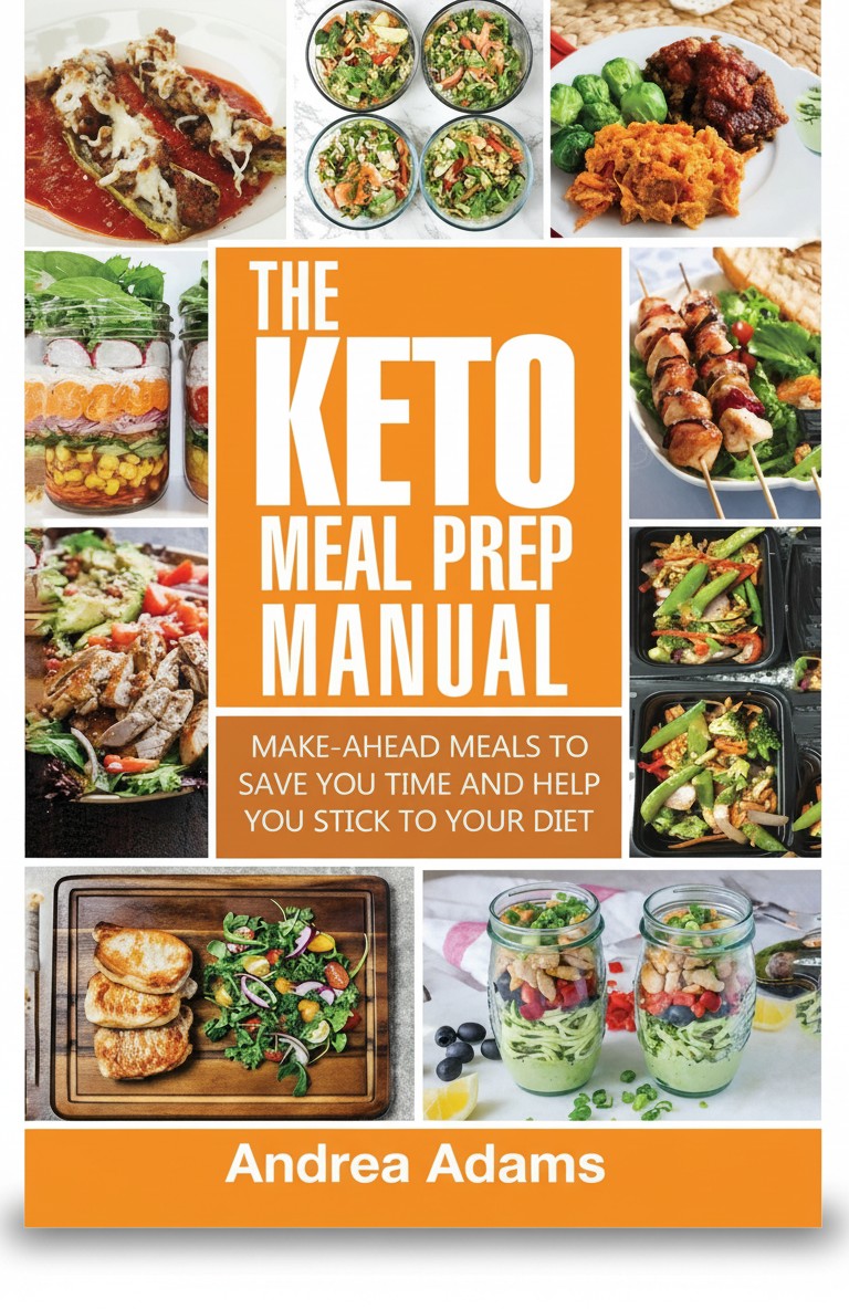 The Keto Meal Prep Manual: Quick & Easy Meal Prep Recipes That Are Ketogenic, Low Carb, High Fat for Rapid Weight Loss. Make Ahead Lunch, Breakfast & Dinner Planning & Prepping Cookbook for Beginners by Andrea Adams
