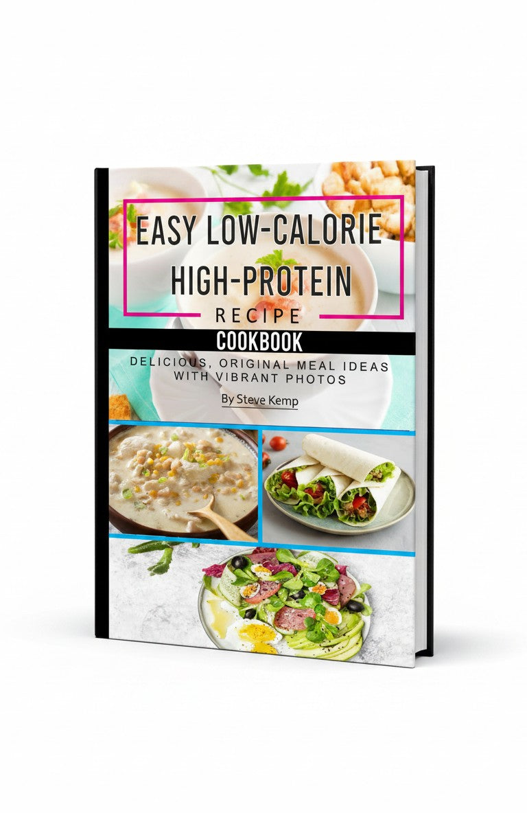 Easy Low-Calorie High-Protein Recipe Cookbook: Delicious, Original Meal Ideas with Vibrant Photos by Steve Kemp