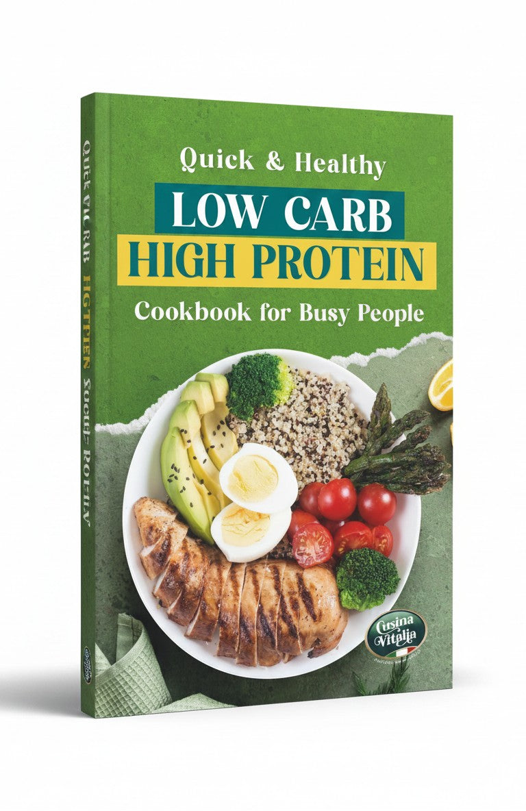 Quick & Healthy Low Carb High Protein Cookbook for Busy People: 30-Minute Recipes, High in Protein, Low in Calories for Effective Weight Loss by Cusina Vitalia