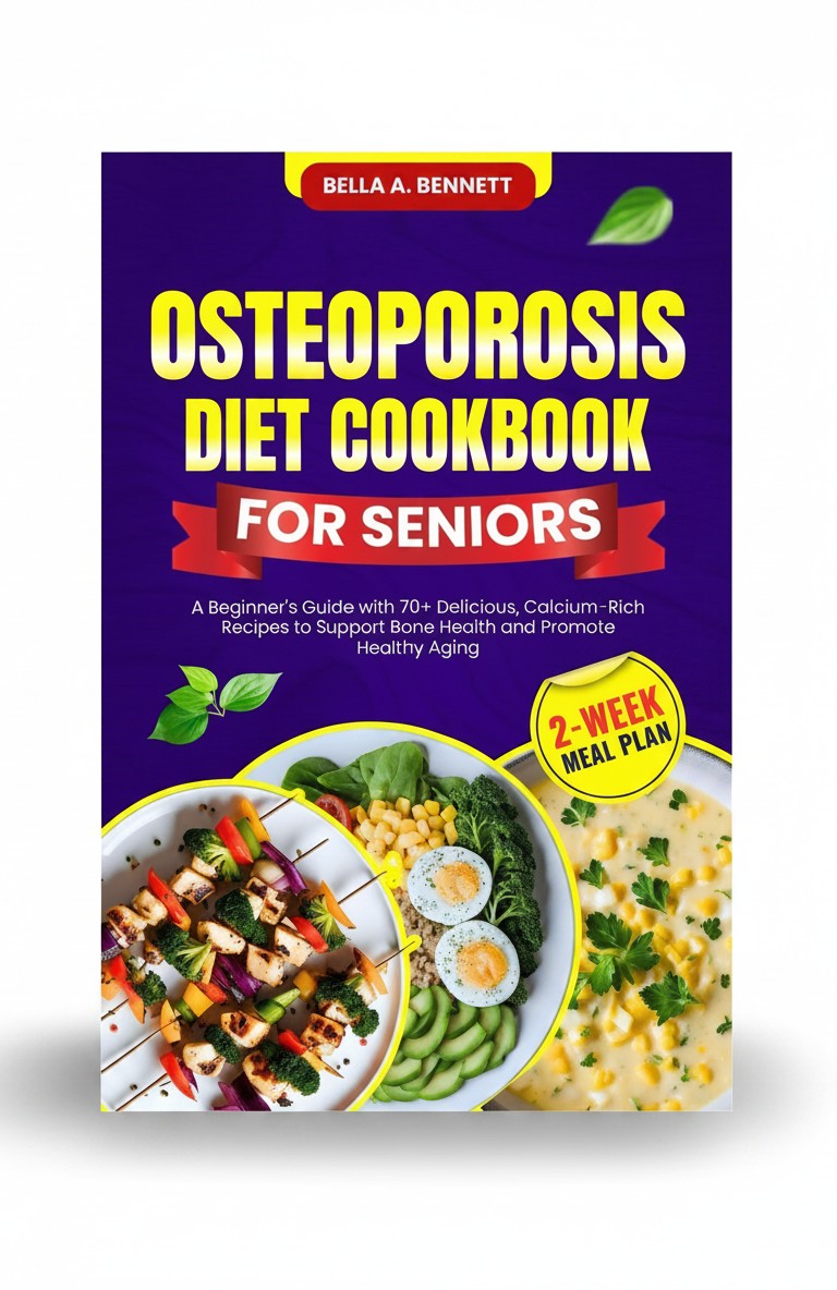 OSTEOPOROSIS DIET COOKBOOK FOR SENIORS: A Beginner's Guide with 70+ Delicious, Calcium-Rich Recipes to Support Bone Health and Promote Healthy Aging (2-Week Meal Plan) by Bella A. Bennett
