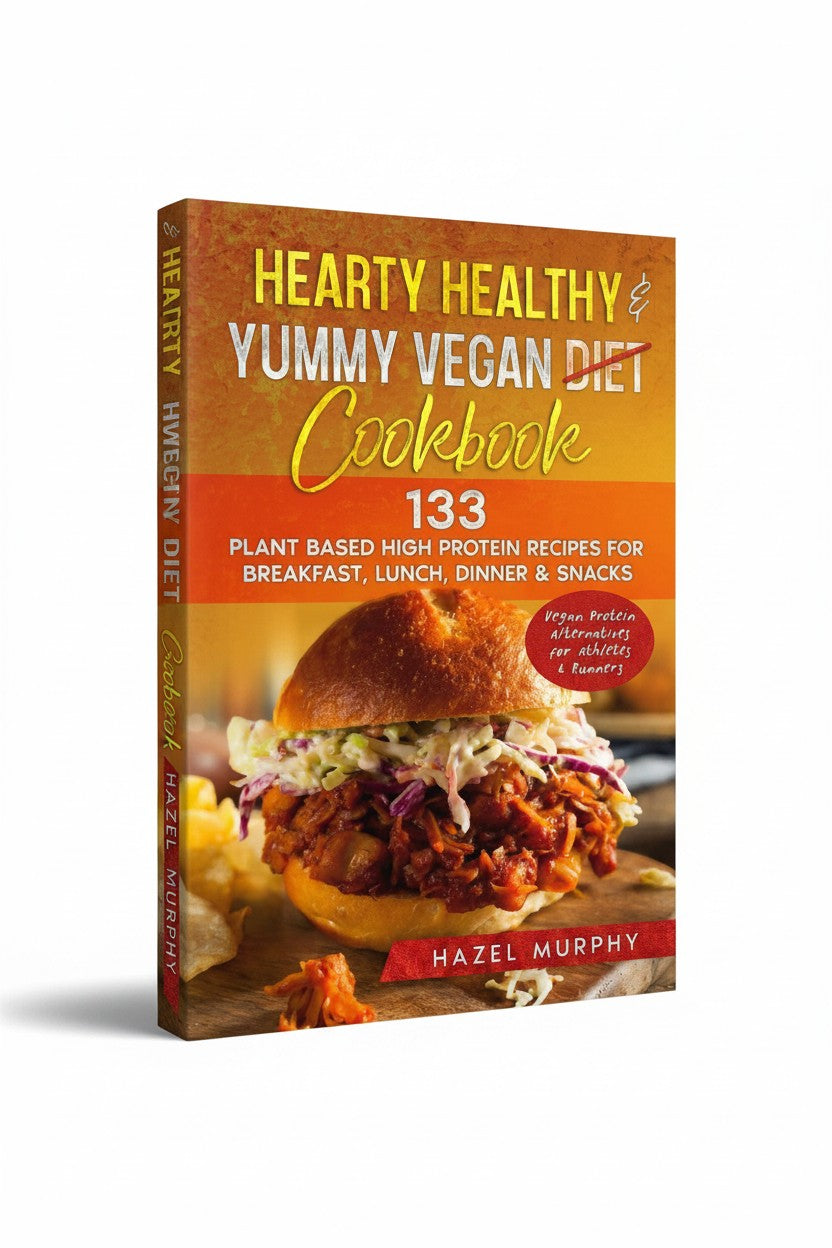 Hearty Healthy & Yummy Vegan Diet Cookbook: 133 Plant Based High Protein Recipes for Breakfast, Lunch, Dinner & Snacks - Vegan Protein Alternatives for Athletes & Runners by Hazel Murphy
