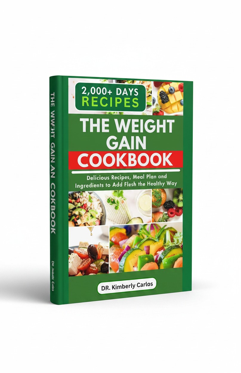 THE WEIGHT GAIN COOKBOOK: Quick, Easy, Delicious Recipes, Meal Plan and Ingredients with High Calories by Dr. Kimberly Carlos